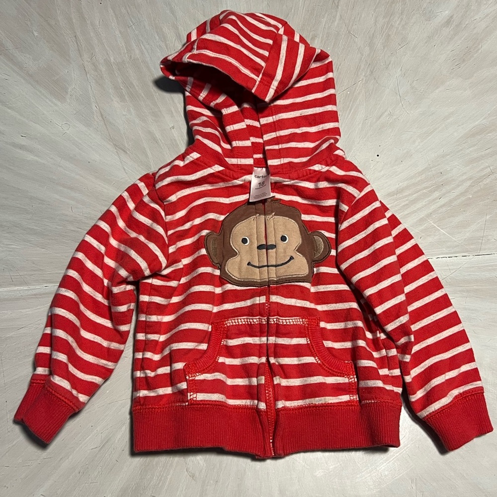 Boy monkey hoodie 18 months